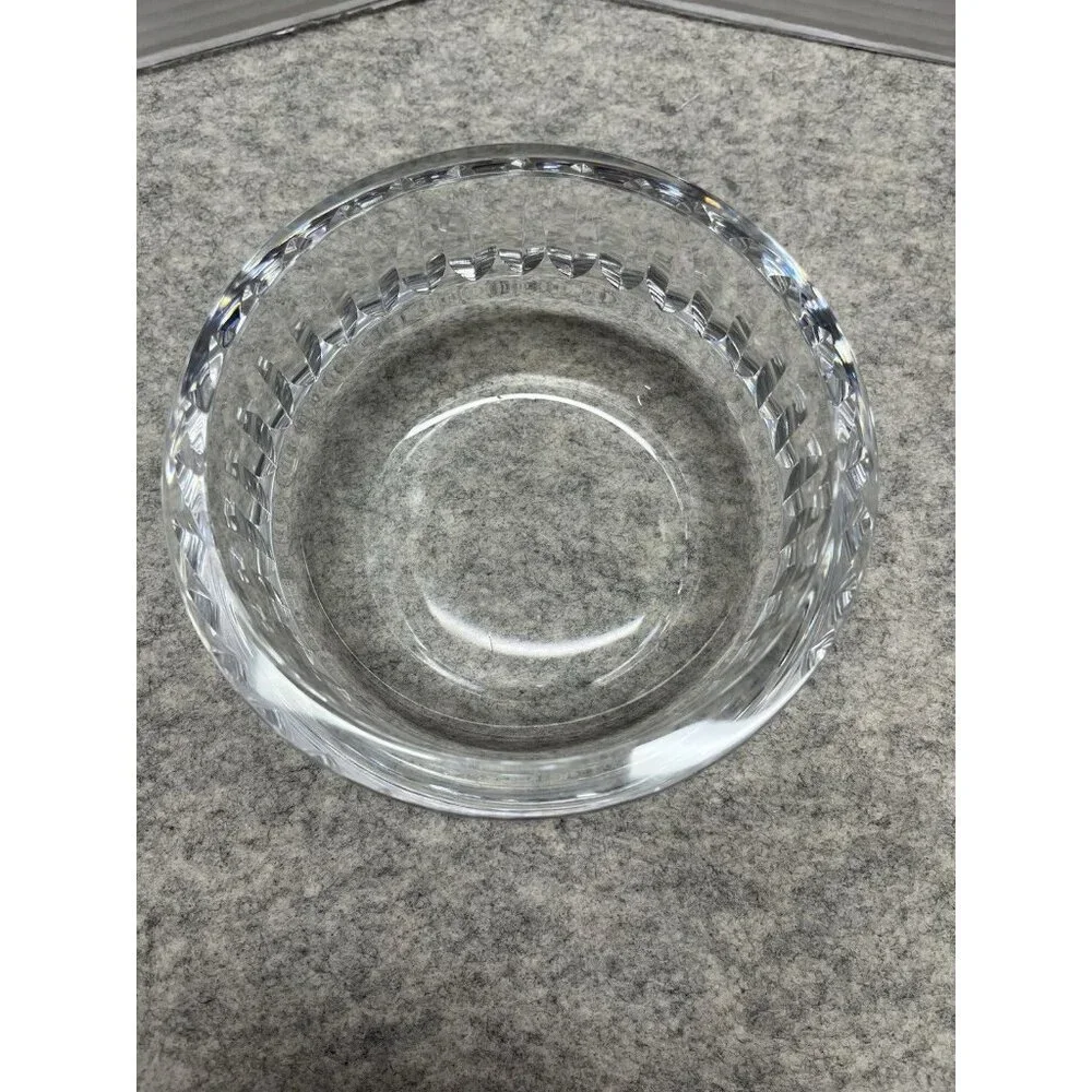 PV08545 Vintage Sven Palmquist Orrefors Crystal #4066 Bowl LEGEND LEAVES